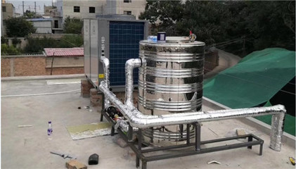 甘肅天水麥積區一酒店采用紐恩泰空氣源熱泵熱水,熱水效果獲用戶的認可